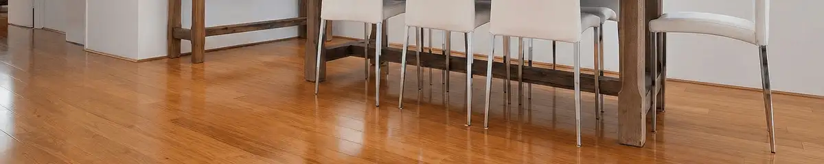 Professionally installed and refinished bamboo flooring in a residential home, showcasing smooth finish and natural wood tones in Allentown, PA