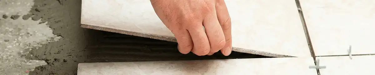 Professional installing ceramic tile floors in Allentown, PA