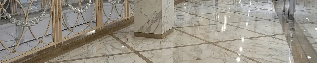 Beautiful marble floor professionally installed in Allentown, PA