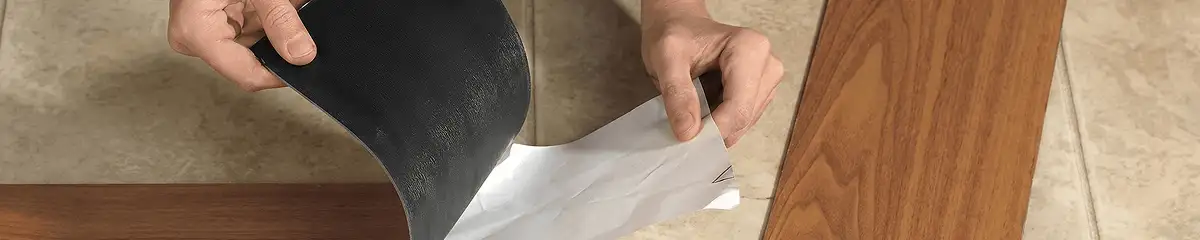 A professional installing vinyl flooring in Allentown, PA